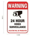 thumbnail image 2 of 24H Video Camera System Warning Sign Wall Decal Surveillance Monitor Decal Public Area Security Camera Sticker Signage, 2 of 3