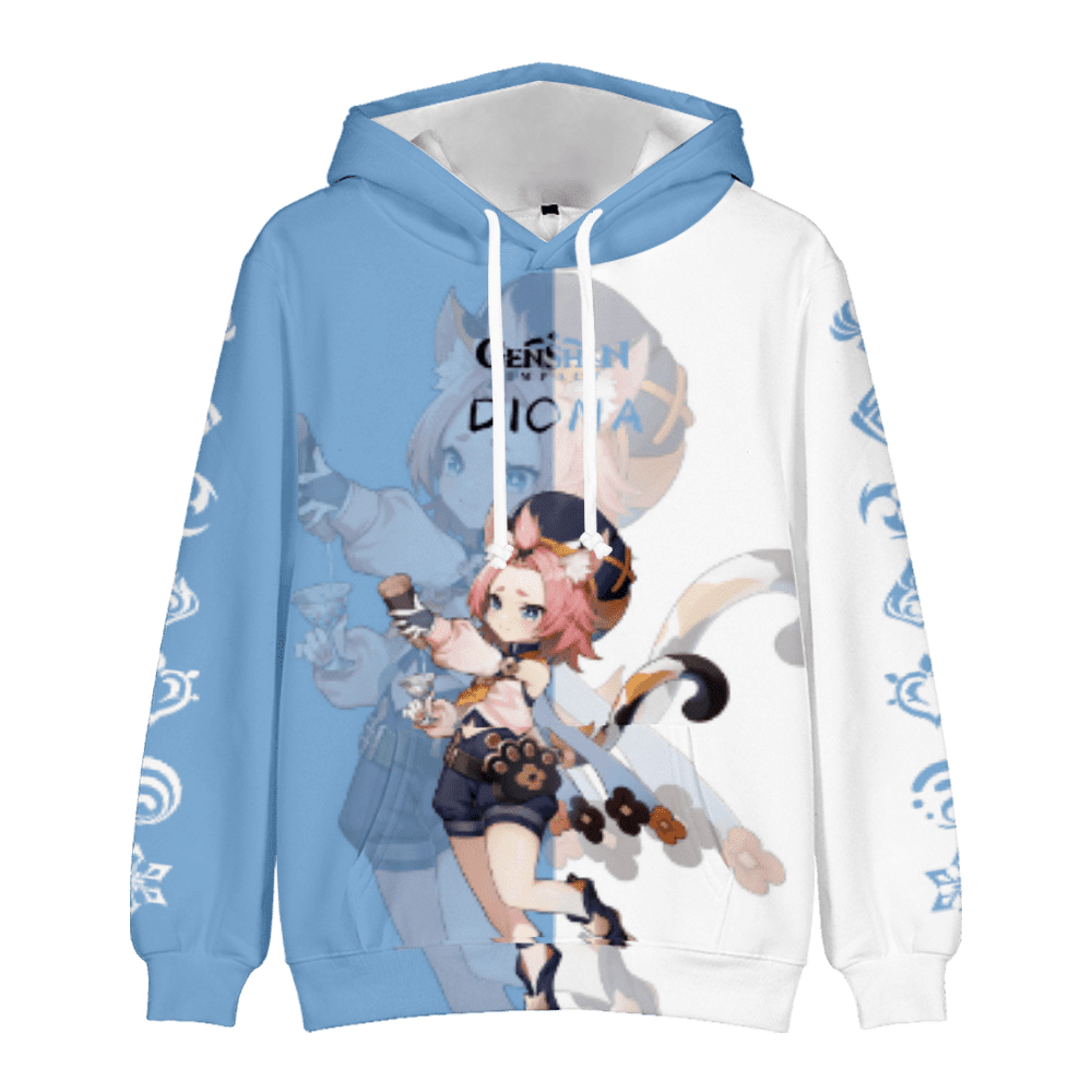 Hoodies Genshin Impact 3D Print Anime Game Character Hoodies Cosplay