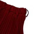 thumbnail image 5 of AURA Womens High Waist A Line Maxi Skirt With Belt Solid Color Office Commuter Elegant Skirt, 5 of 9