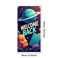 thumbnail image 3 of Space Theme Welcome Back Banner School Backpack and Planets Colorful Backdrop Classroom Decorations Outer Space Party Supplies Photography Props, 3 of 4