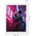 thumbnail image 2 of Diamond Art Kits for Adults, Panda Jacket Neon Night Scene 5D Diamond Painting Kits for Adults Beginners, DIY Full Drill Diamond Painting, Gem Art and Crafts 12x16, 2 of 7