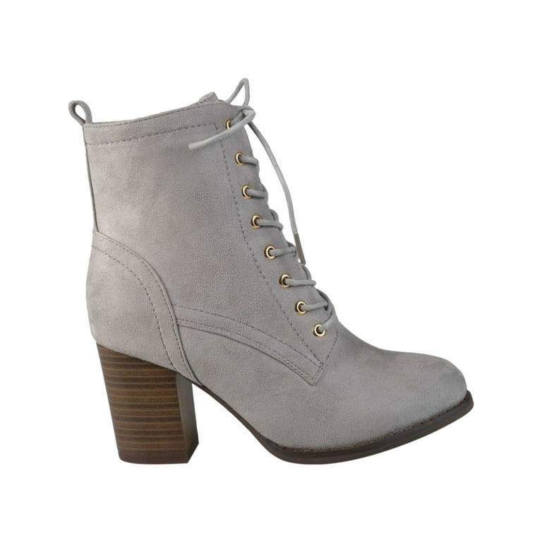Grey clearance leather bootie