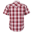 thumbnail image 2 of Camisa vaquera a cuadros COEVALS CLUB para hombre con botones a presión de perlas, 2 of 7