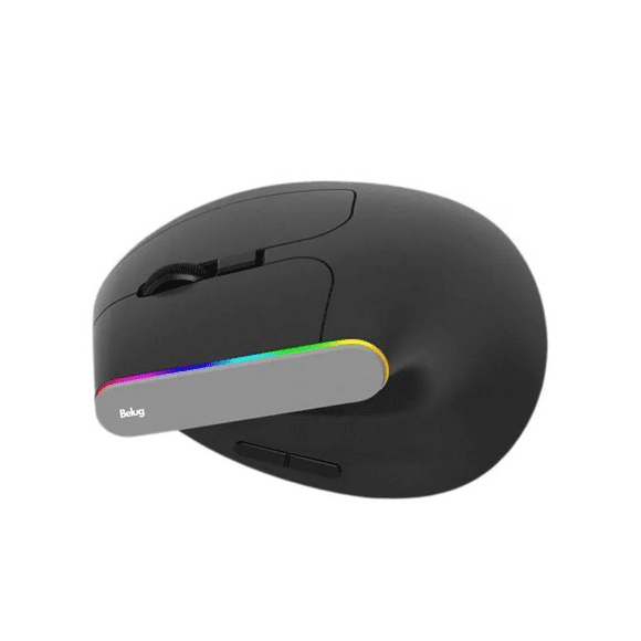 Mouse vertical inalámbrico Ratón Silencioso Ergonómico Belug, Negro