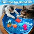 thumbnail image 5 of ZOSE Cat Pool Toy with Fish-Water Cat Toys, Portable Cat Pool Toy, Cat Water Toys for Bored Indoor Cats, Interactive Cat Toys for Indoor Cats for Endless Self Play, 5 of 7