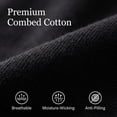 thumbnail image 2 of 10 Pairs Unisex Black Thin Cotton Mini Crew Ankle Socks, One Size Elastic Arch Support Athletic Socks, Reinforced Toe Heel Casual Gym Running All Season Socks, 2 of 7
