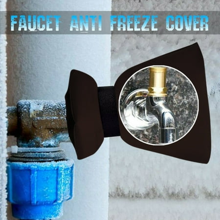 

Tiitstoy 1pcs Faucet Protective Cover Winter Outdoor Water Outlet Water Insulation Antifreeze Cover Brown