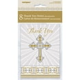 thumbnail image 2 of Radiant Cross Religious Thank You Notes, Gold & Silver, 8ct, 2 of 4