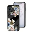 thumbnail image 2 of Dteck Compatible with Nothing Phone 1 Case with Ring Holder Kickstand Women Girls, Never Faded Floral Phone Cases, Soft TPU Shockproof Protective Cover for Nothing Phone 1 2022, Black Flower, 2 of 10