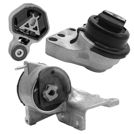 Rear RH Engine Mounts & Left Auto Trans Mount 3PCS . Part Numbers: 3373 3390 3374