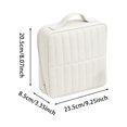 thumbnail image 2 of Standing Makeup Bag - Large Cosmetic Bag & Toiletry Bag Organizer with Brush Holder Pockets Wipe-Clean Brush Pouch for Holiday Everyday, 2 of 11