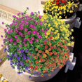 thumbnail image 3 of 4 Bundles Outdoor Artificial Fake Uv Ant No Fade For En Home R (fuchsia), 3 of 5