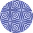 thumbnail image 1 of Ahgly Company Indoor Round Patterned Jeans Blue Area Rugs, 6' Round, 1 of 6