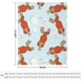 thumbnail image 5 of Happy Dog Dachshund Flannel Fleece Throw Blanket Christmas Snowman 50x60 Inches Soft Blanket for Couch,Cozy,Warm,Lightweight, 5 of 6