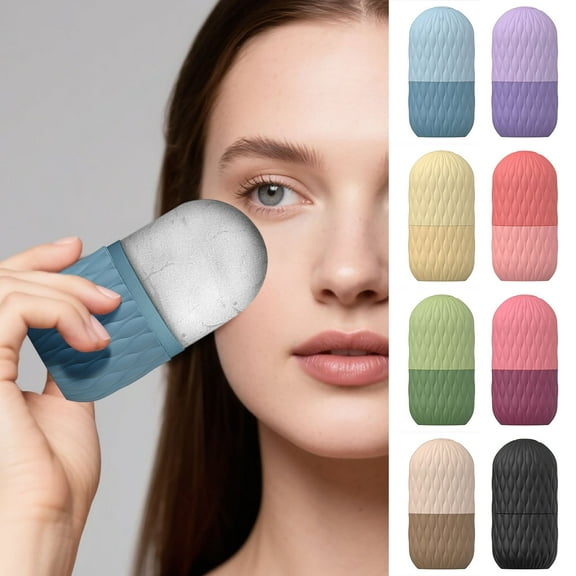 Ice Roller For Face - Eye Puffiness and Facial Ice Roller,Reusable Silicone Roller Durable Ice Facial Beauty Roller Face Massager For Skin Care