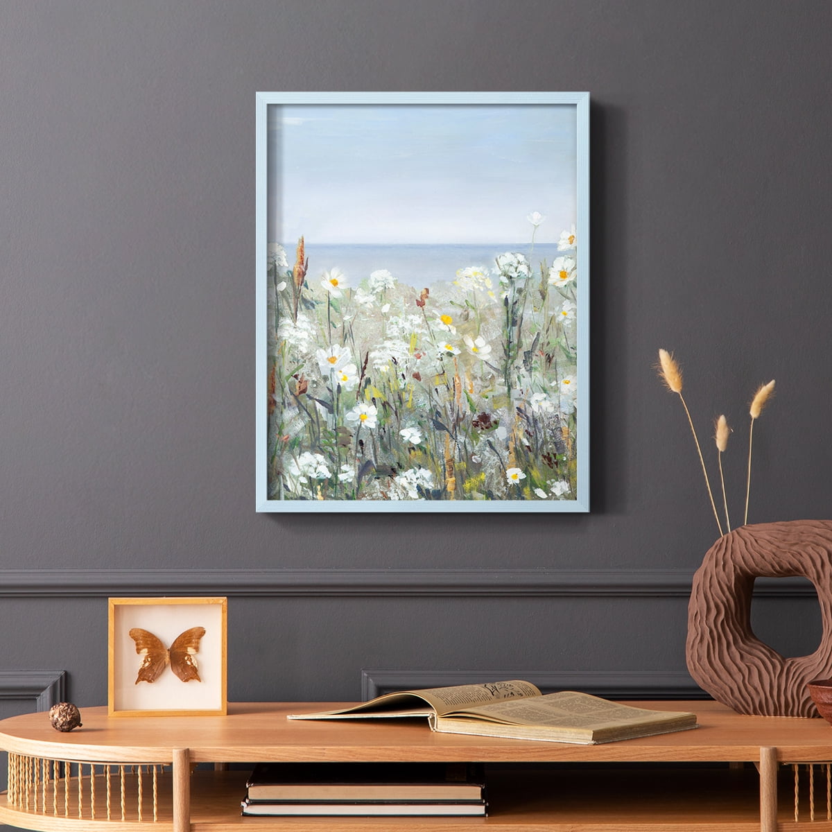 Wild Sea Breeze I Framed Print in Blue Solid Wood 11 x 14 Framed Print