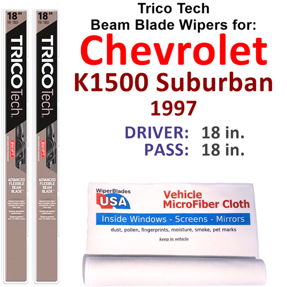1997 Chevrolet K1500 Suburban Beam Blade Wipers (Set of 2)