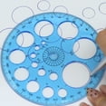 thumbnail image 3 of 5 Pcs Circle Template Ruler 360 Degree Protractor Math Protractor Circle Protractor Circle Stencil for Student, 3 of 8