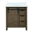 thumbnail image 3 of Ketchum 30 in W x 22 in D Rustic Brown Single Bath Vanity and Cultured Marble Top, 3 of 8