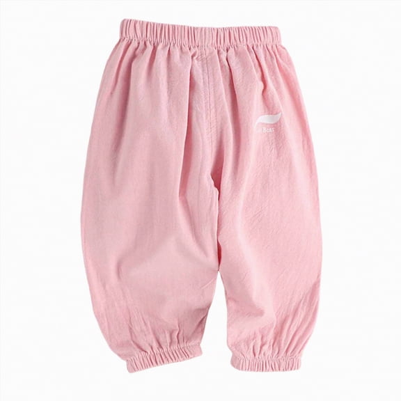 JUMEYU Boys Cargo Pants Straight Leg Baby Footed Pants Soft Pants with Feet Pull on Bottoms for Infant Unisex Baby Boys Girls 4T 5T (Pink,4-5 Years)
