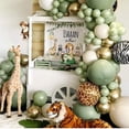 thumbnail image 4 of Decoraciones de Fiesta Tema Selva JAMW Arco de Globos Verdes 1er Cumpleaños Baby Shower, 4 of 5