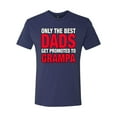 thumbnail image 2 of Wild Bobby,Only The Best Dads Get Promoted to Grampa, Father's Day, Men Premium Tri Blend Tees, Vintage Navy, 2XL, 2 of 3
