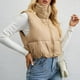 thumbnail image 1 of Chaquetas y abrigos casuales sin mangas y sin capucha para mujer, abrigos de color liso a la moda, chaquetas casuales sin mangas y con capucha, top de poliéster para mujer, 1 of 4