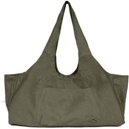 GZhLonKiMa Canvas Bags Large Yoga Mat Bag Large Yoga Mat Tote Sling Carrier with Side Pocket Fits Most Size Mats Purple