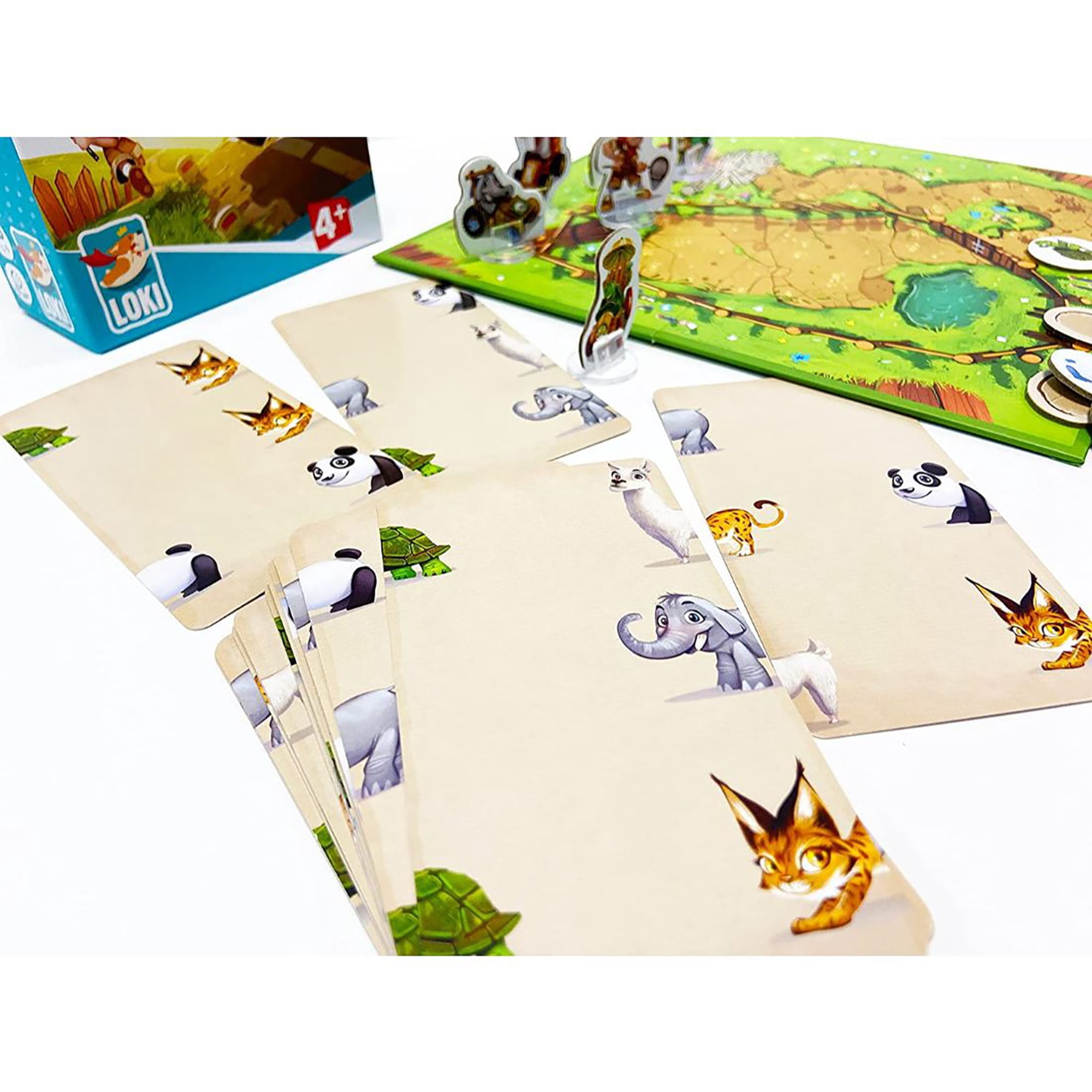 Zoo Run - LOKI Childrens Card Placement Game, Ages 4+, 1-5 Players, 10 Min