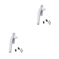 thumbnail image 2 of stanreset 1/2/3/5 Window Handle Home Hardware Lever Casement Locking Handles Convenience Balcony Handily Install Decorative Cap Gray Rustproof Left White 2PCS, 2 of 6