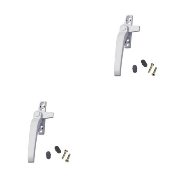 yingyy 1/2/3/5 Window Handle Home Hardware Lever Casement Convenience Multicolored Decorative Cap Gray Rustproof Household Accessories Left White 2PCS