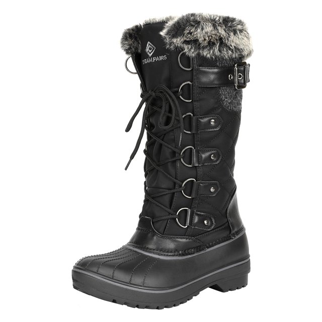 Dream Pairs Botas de nieve de media pantorrilla con forro de piel sintética cálida DP para mujer Winter Comfort DP-AVALANCHE Dream Pairs DP-AVALANCHE