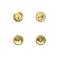 thumbnail image 5 of First Secure by Schlage Deadbolt and Keyed Entry Hawkins Knob in Bright Brass, 5 of 11