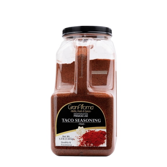 GranAroma Hot Taco Seasoning Mix Perfect for Tacos, Burritos, and Tex-Mex Recipes 5.4 Pound
