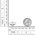 thumbnail image 3 of Gem Stone King 925 Sterling Silver Sky Blue Aquamarine and Red Garnet 3-Stone Rings for Women (1.30 Cttw, Gemstone March Birthstone, Oval 8X6MM, Size 6), 3 of 4