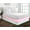 Light Pink/Aqua, variant on D.N.G. BEDDINGS 1 Piece Split Corner Two Tone Tailored Bed Skirt, Full Size 24 Inch Deep Pocket, 800 Thread Count, 100% Egyptian Cotton, Solid Silver/Burgundy Color.