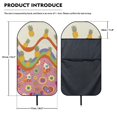 thumbnail image 7 of Uourmeti Retro Pineapple Floral Towel Car Seat Cover, Waterproof Warp Kitted Terry Cloth, Machine Washable, Suitable for SUVs and Trucks, 7 of 7