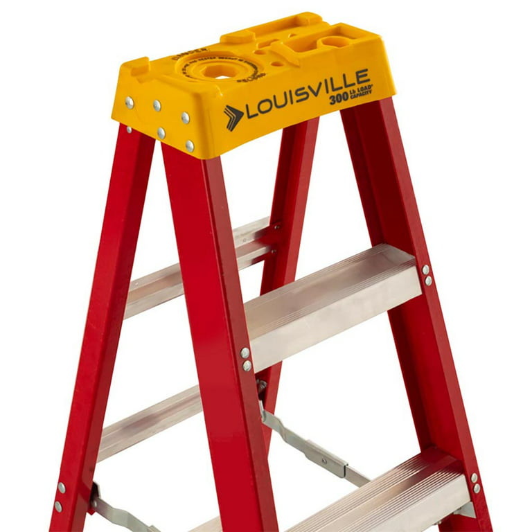 Louisville Ladder FS1508 300-Pound Duty Rating Fiberglass Step Ladder, 8- Feet