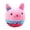 Pink, variant on Puppy Squeaking Dog Toy Bag Small Chewing Loose Cute Pet Plaything Interactive Bone Set, 11.5 cmx11.5 cm, Black