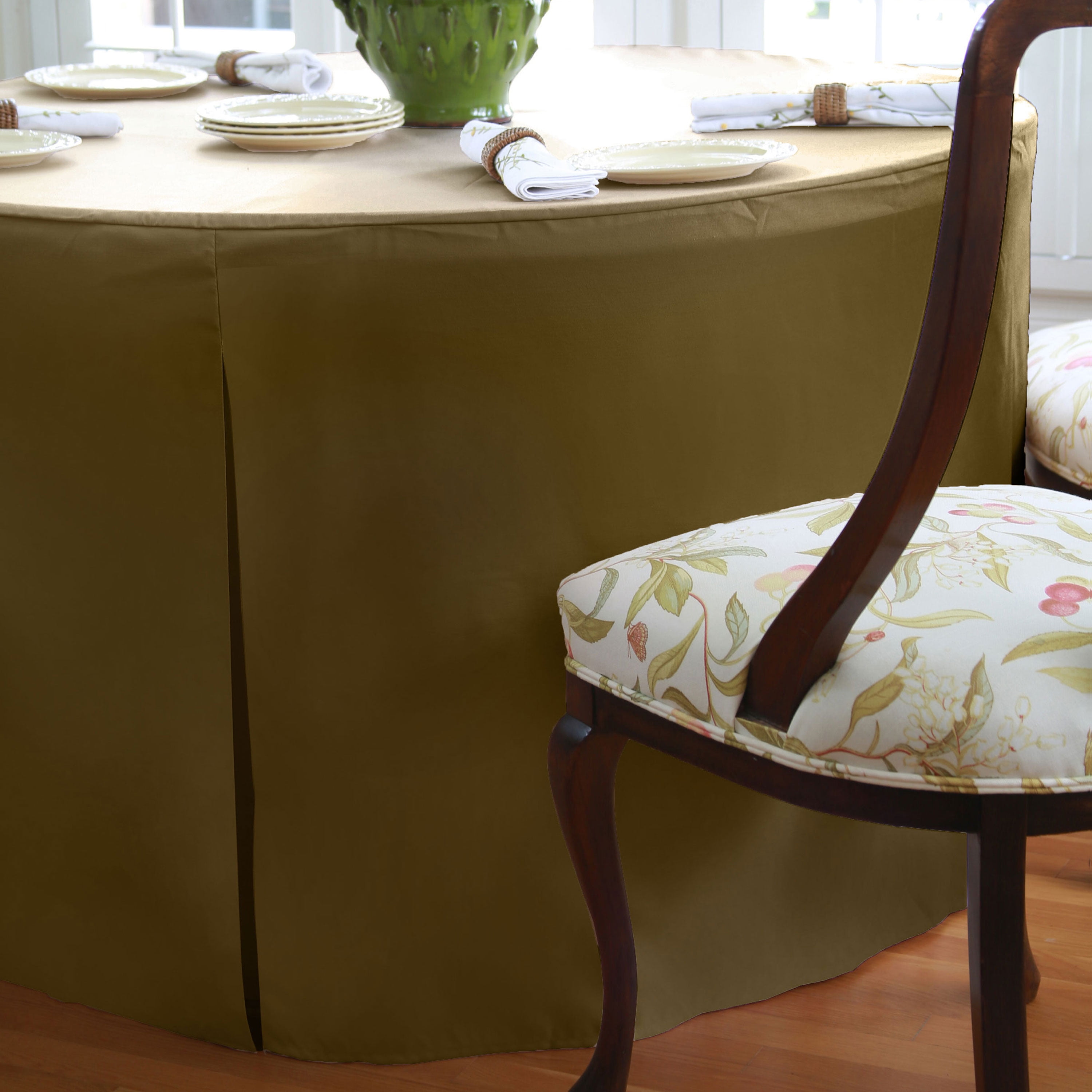 Tablevogue 60" x 60" Fitted Tablecoth Cover, Multiple Colors and Sizes Available