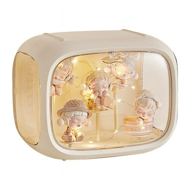 Vitrina WMM para figuras con soporte de luz, caja acrílica
