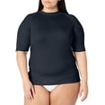 thumbnail image 2 of Kanu Surf womens Plus-size Upf 50+ Active Rashguard & Workout Top Rash Guard Shirt, Slate Grey, 2X US, 2 of 4