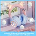 thumbnail image 3 of Ear Headphones Bluetooth Headphones For Kids Learning With Microphone Foldable And Comfortable Suitable For Girls Boys Teenagers Adults Four Gradient Colors, 3 of 6