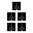 thumbnail image 3 of maskred 1/2/3/5 Christmas New Year Letters Wall Sticker Decal Removable Room Wall Decoration white 5PCS, 3 of 6