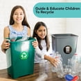 thumbnail image 6 of Assured Signs Recycle Sticker for Trash Can | 5 by 5" | 2 Pack | Green & Black Vinyl - Ideal Recycling Stickers For Bin, 6 of 9