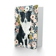 thumbnail image 2 of Artery8 Greeting Card Border Collie Dog Lover Pink Floral Portrait For Her Woman Birthday Card, 2 of 3