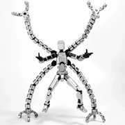 T13 3D Action Figure Set (Assembly Completed) 2 Pcs, 3D Printed Multi-Jointed, Titan 13 Action Figures, Multi-Articular Lucky Mobile Robot Nova,Desktop Decorations for Game Lovers Toys (Sliver Gold)