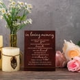 thumbnail image 1 of Letrero de boda con mensaje "In Loving Memory", decoraciones de madera para recepción de boda, letrero de mesa conmemorativo para boda, 1 of 3