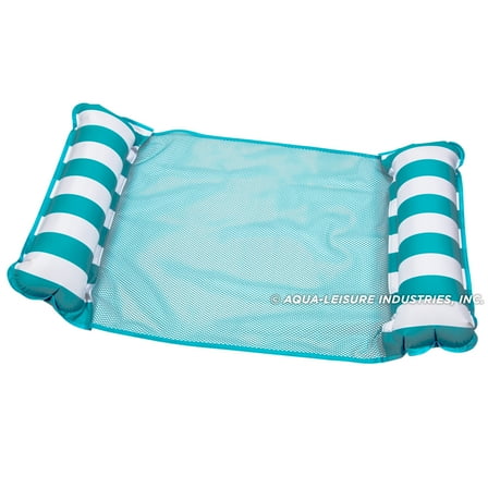 Aqua Leisure Monterey Water Hammock Inflatable Pool Float Lounger, Blue