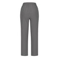 thumbnail image 5 of gakvbuo Linen Pants For Women High Waisted Pants Drawstring Elastic Business Casual Pants Work Pants Paper Pants Loose Flowy Dress Pants Trousers Straight Pants With Pockets, 5 of 6